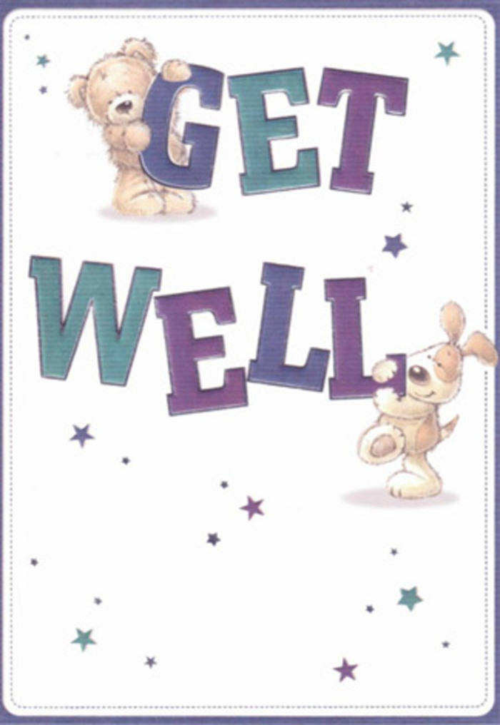 This get well card brings the vibrant yet tranquil spirit of St John's Wood right to your door, evoking the joy of a well-loved pet curled up beside you on a day of rest. A gentle bear and a floppy-eared puppy feature at the centre, their animated forms and affectionate interactions suggesting a narrative of friendship and care. Scattered throughout the bright, creamy background, small stars shimmer like dew in the early hours at Regent's Park, each brushstroke thoughtfully applied to conjure a sense of hope. The typography is striking and confident-a blend of rich purples and aquas that grounds the scene with a reassuring message. The bear's plush fur and the softness of the puppy's ears offer a sense of comfort and familiarity, akin to cradling a bouquet freshly arranged by Flowers St John's Wood. This card's light, buoyant atmosphere is perfect for brightening even the greyest days, radiating a positivity that speaks of community, resilience, and the small acts of kindness that make all the difference to neighbours and families across St John's Wood.